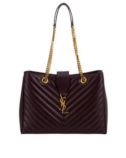 Monogram Tote, Leather, Burgundy,354117, DB, 2*